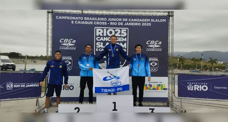 Atletas de Tibagi conquistam pódios no Campeonato Brasileiro de Canoagem no RJ