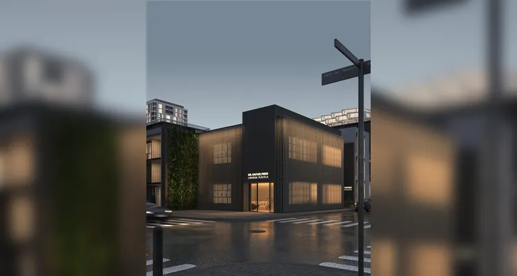 Fachada da nova clínica