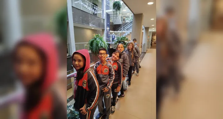 O passeio pela sede da cooperativa foi um dos pontos de destaque das atividades dos alunos.