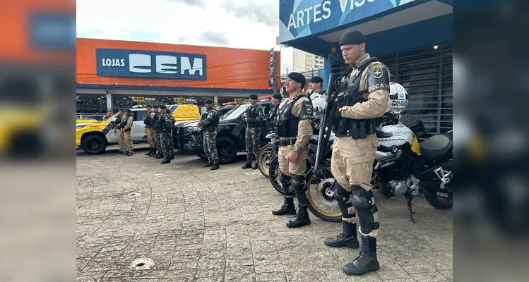 PMPR reforça policiamento em Ponta Grossa durante período de festas de fim de ano