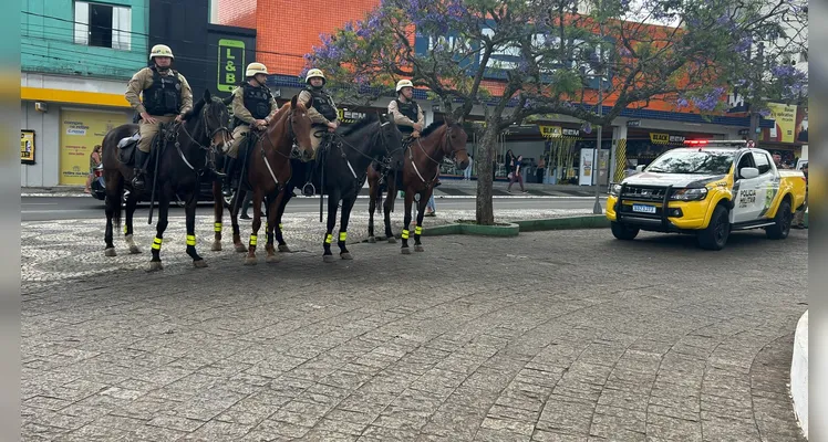 PMPR reforça policiamento em Ponta Grossa durante período de festas de fim de ano