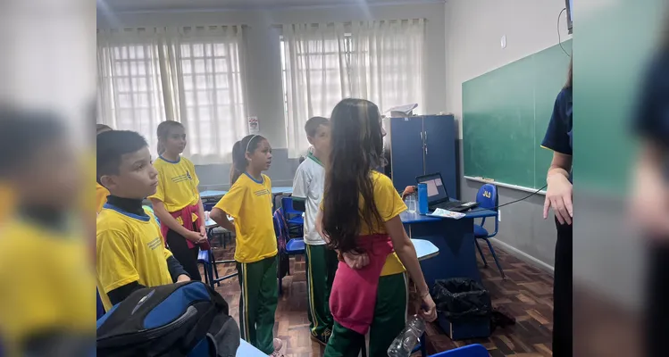 A turma também participou de um quiz para testar os conhecimentos aprendidos com a história.