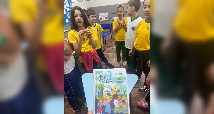 A turma também participou de um quiz para testar os conhecimentos aprendidos com a história.