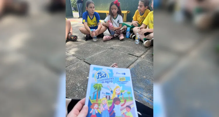 A turma também participou de um quiz para testar os conhecimentos aprendidos com a história.