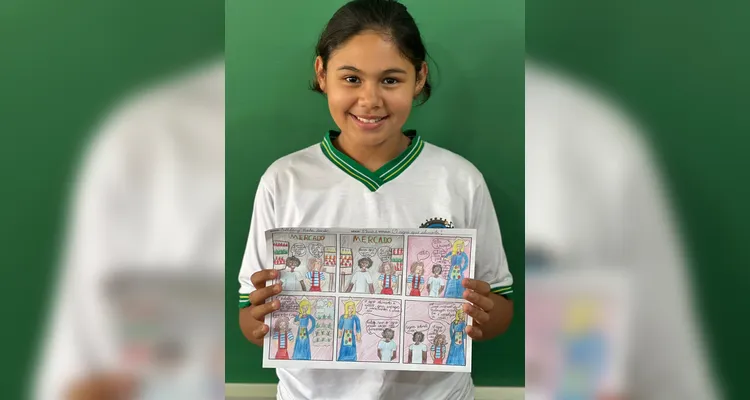 A turma produziu uma nova HQ com os personagens da história trabalhada, se empenharam em ações tarefas de casa, como fotografar alimentos e entrevistar os familiares, e ainda fizeram uma saída a campo muito especial.