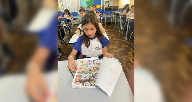 A classe realizou uma série de estudos e ações, entre elas a confecção de cartazes e a preparação de biscoitos.