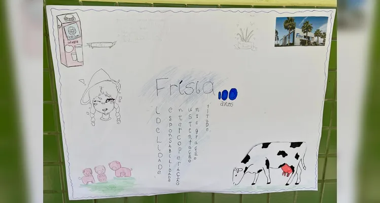 A classe realizou uma série de estudos e ações, entre elas a confecção de cartazes e a preparação de biscoitos.