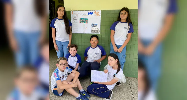 A classe realizou uma série de estudos e ações, entre elas a confecção de cartazes e a preparação de biscoitos.
