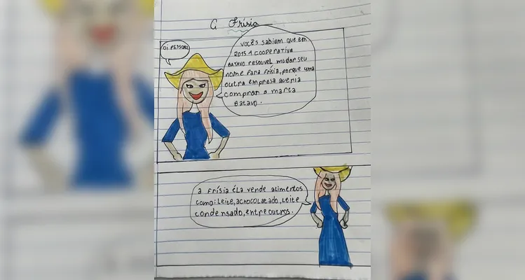 A classe realizou uma série de estudos e ações, entre elas a confecção de cartazes e a preparação de biscoitos.