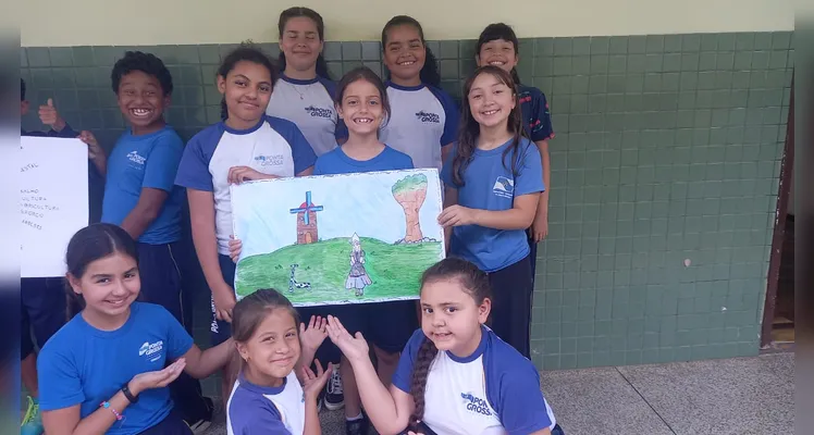 A turma confeccionou diversos cartazes sobre a temática