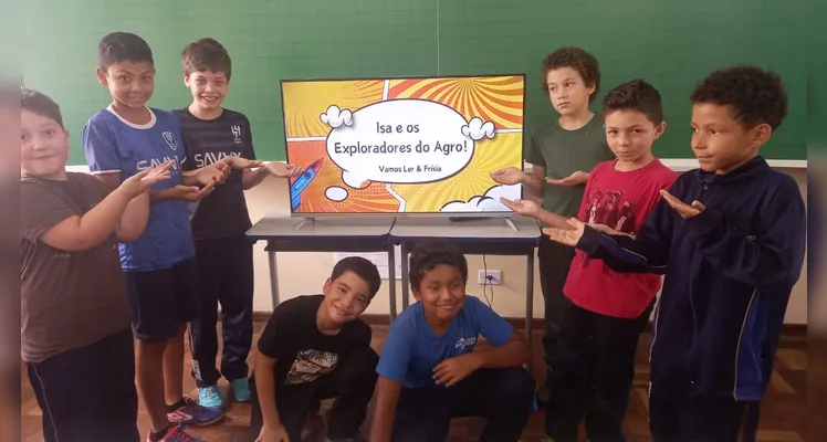 A videoaula do Vamos Ler sobre o tema também auxiliou os alunos na proposta.
