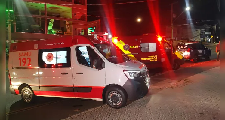 A vítima foi encaminhada para uma unidade hospitalar para mais atendimentos