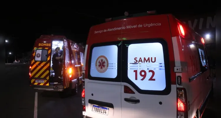 Momento em que vítima foi atendida