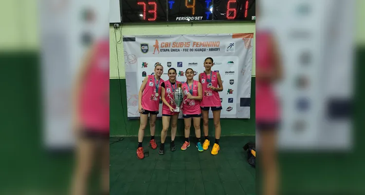 Ponta-grossenses garantem prata no Brasileiro Sub-15 de basquete feminino