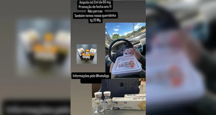 Homem é preso por comércio ilegal de 'canetas emagrecedoras' em Ponta Grossa