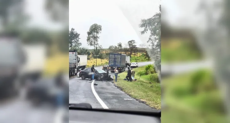 Acidente em Ortigueira deixa feridos e uma vítima falece em hospital em Telêmaco Borba