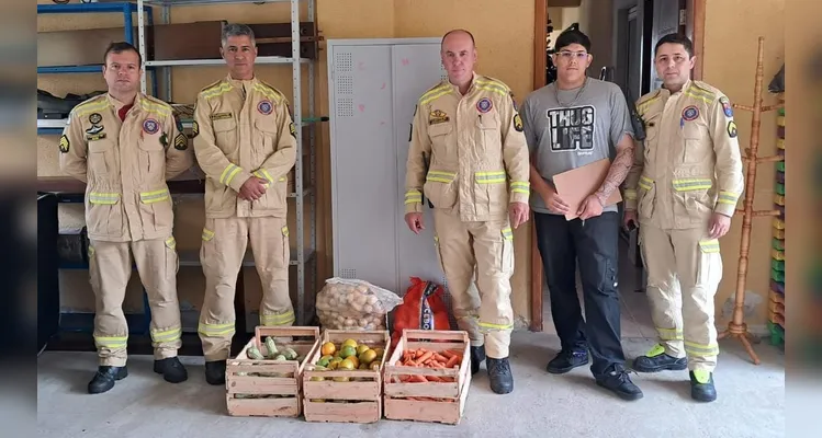 Corpo de Bombeiros de PG realiza projeto sustentável para apoiar instituições