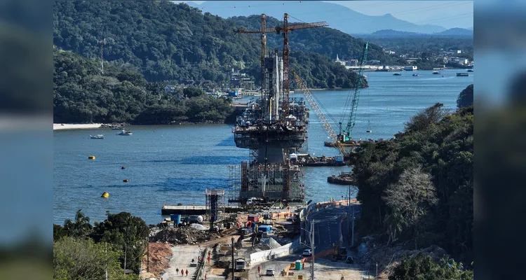 Ponte de Guaratuba recebe prêmio de melhor obra rodoviária do Brasil; veja fotos