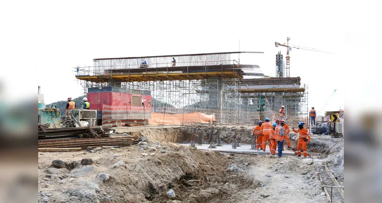 Ponte de Guaratuba chega a 80% de execução e obras seguem em ritmo acelerado
