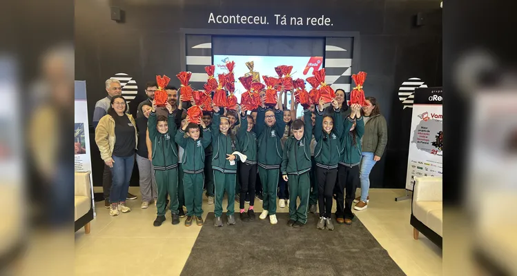 Premiação com a rede municipal de Ivaí.