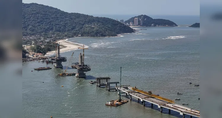 Ponte de Guaratuba recebe prêmio de melhor obra rodoviária do Brasil; veja fotos