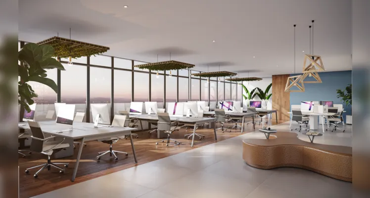 Ambientes comerciais são bastante amplos