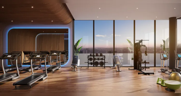 Academia será ampla e equipada