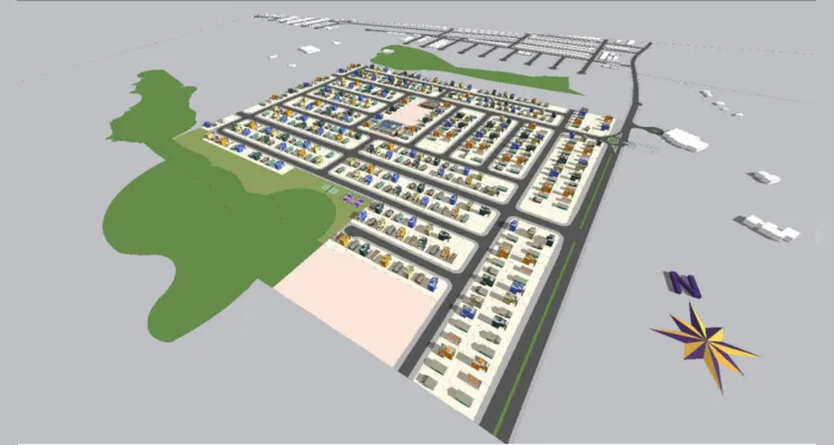Projeto possui área total de 242.383 metros quadrados
