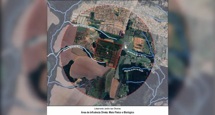 Área de influência direta: meio físico e biológico