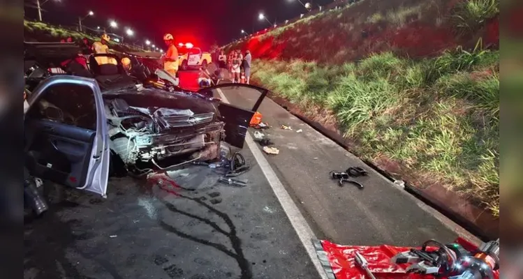 Jovem de 19 anos morre em batida grave na PR-445 com carro de Apucarana