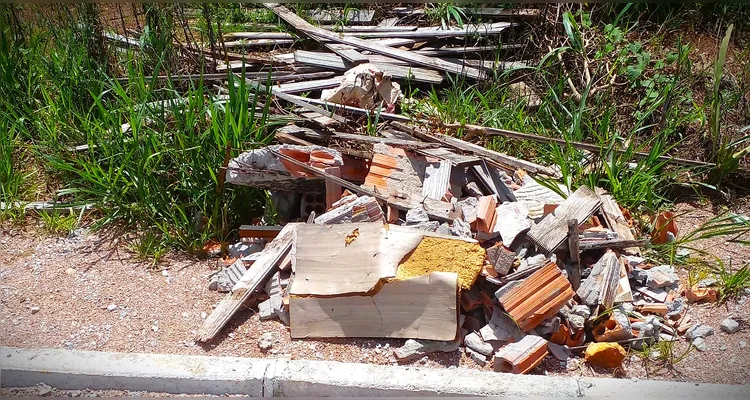 Residencial abandonado vira lixão a céu aberto em Ponta Grossa