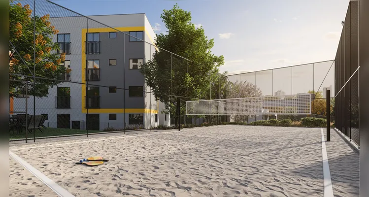 Projeto tem academia, quadra esportiva, quadra de beach sports, churrasqueiras, salão de festas com área externa, playgrounds, sala de jogos, horta e pomar