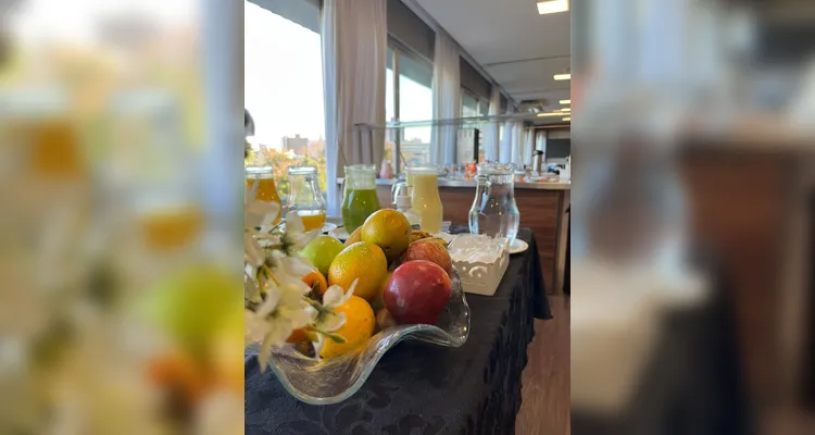 Hotel disponibiliza grande variedade de produtos da mais alta qualidade no café da manhã