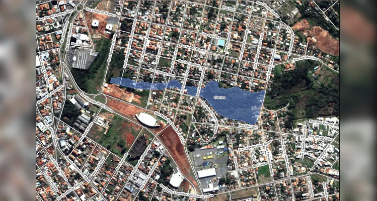 Mapeamento da Defesa Civil mostra áreas de risco.