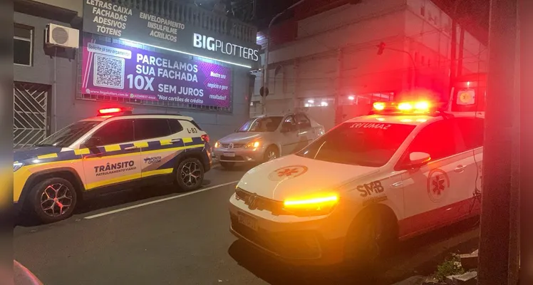 Veja imagens do local do grave atropelamento no Centro de PG