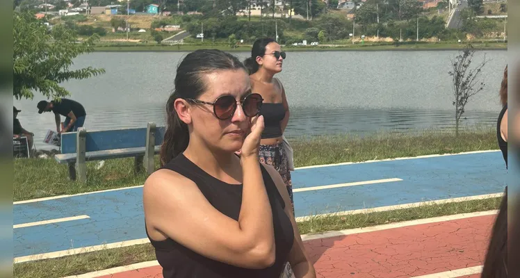 Manifestantes se emocionaram durante protesto