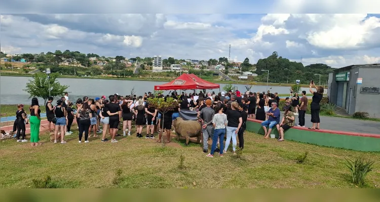Manifestantes se emocionaram durante protesto