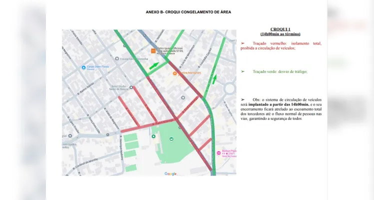 Jogo entre Operário e Coritiba provoca interdição de vias no entorno do GK