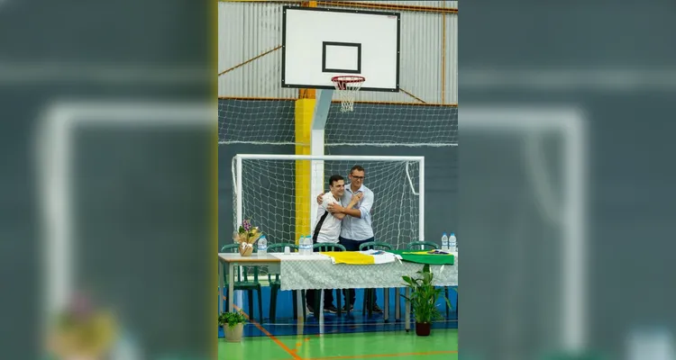 Esta é a segunda quadra inaugurada na cidade de Ipiranga com apoio do deputado federal em pouco mais de seis meses.