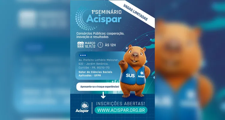 O 1º Seminário da ACISPAR será realizado no Setor de Ciências Sociais Aplicadas da Universidade Federal do Paraná (UFPR)