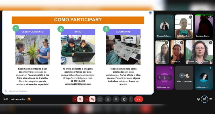 Confira a série de registros realizados pelos educadores ao longo da formação.