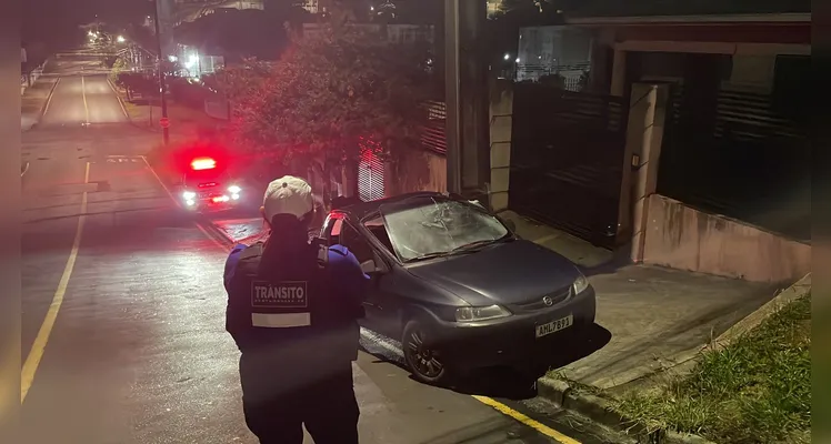 A ocorrência foi registrada pela equipe de Trânsito e Segurança Viária