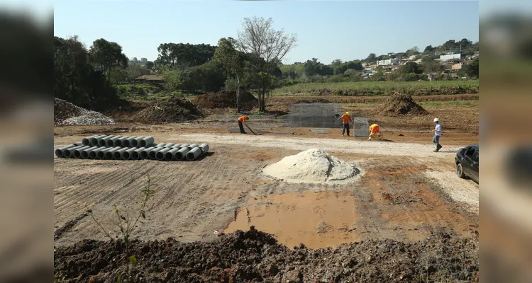 Obras no Lago de Olarias II.