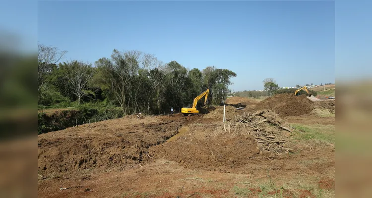 Obras no Lago de Olarias II.