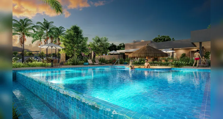 Piscina com borda infinita