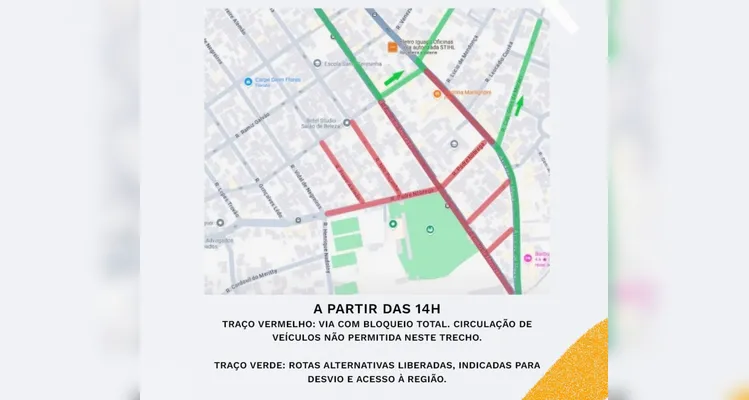 Polícia Militar e Equipe de Trânsito definem bloqueio de ruas em volta do GK
