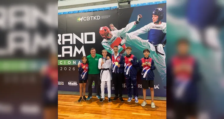 Centro de Taekwondo de PG conquista vagas na Seleção Brasileira no Grand Slam 2026