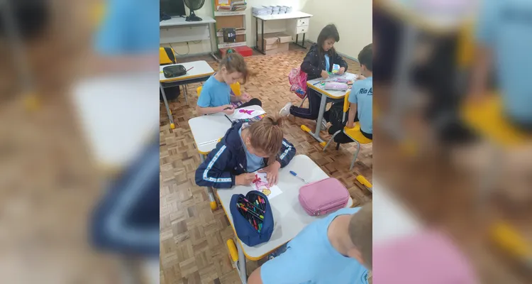 Confira os registros do trabalho em sala de aula.