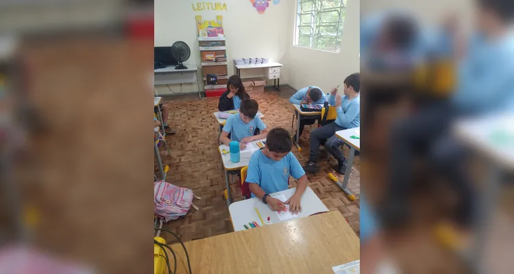 Confira os registros do trabalho em sala de aula.