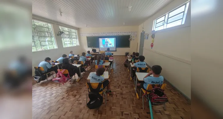 Confira os registros do trabalho em sala de aula.